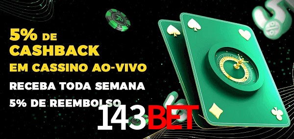 Promoções do cassino ao Vivo 143bet